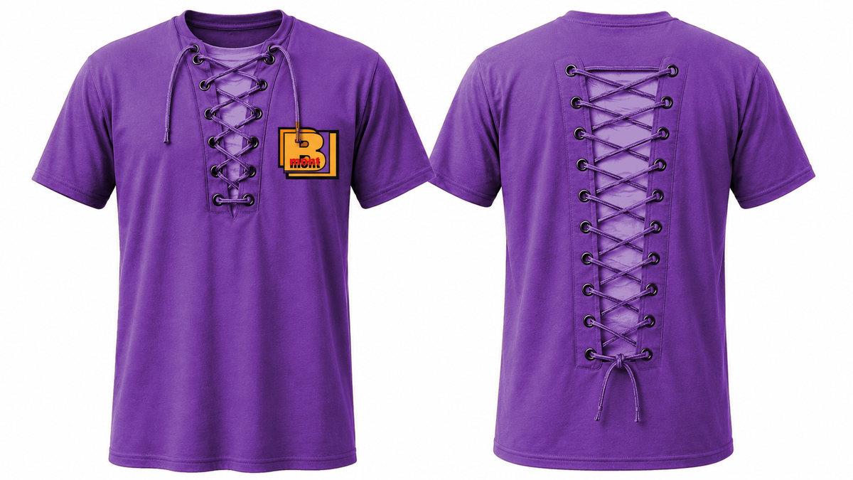 Purple Lace-up T-shirt