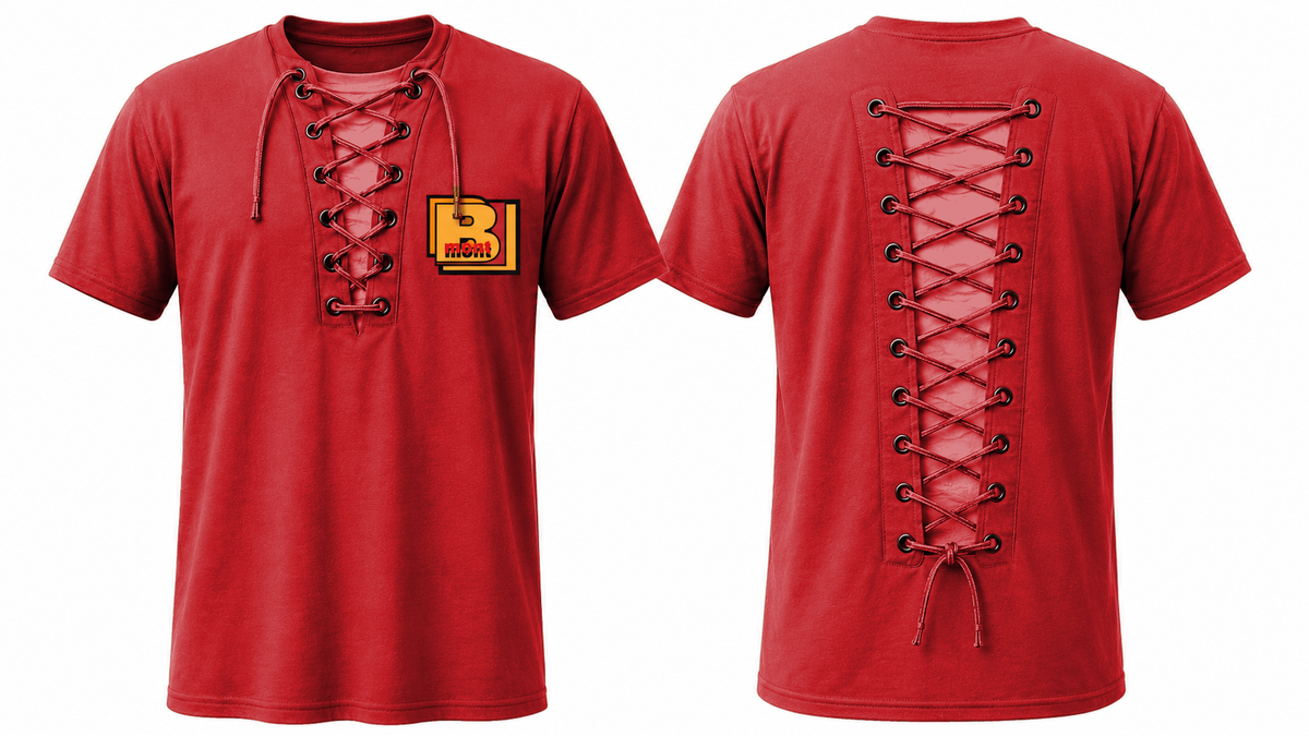 Red Lace-Up T-Shirt
